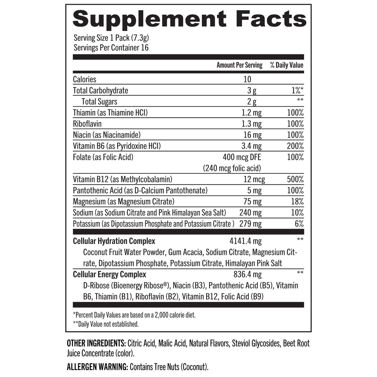 SAMPLE Aqua Charge Hydration & Vitamin Drink Stick Pack