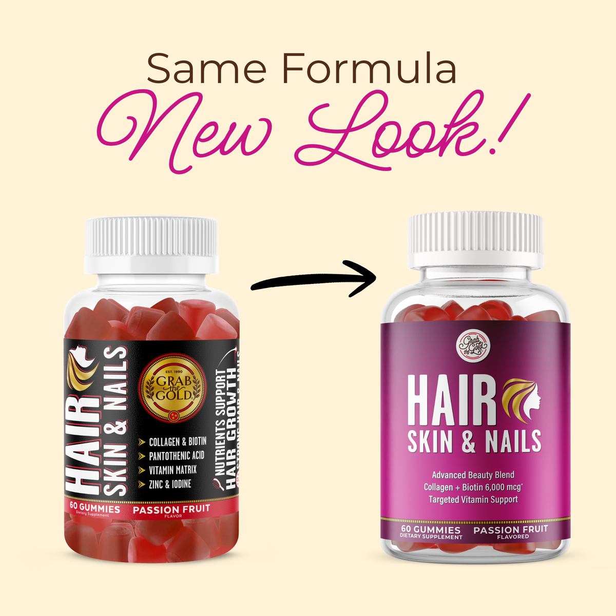 Hair Skin & Nails Gummies with Collagen