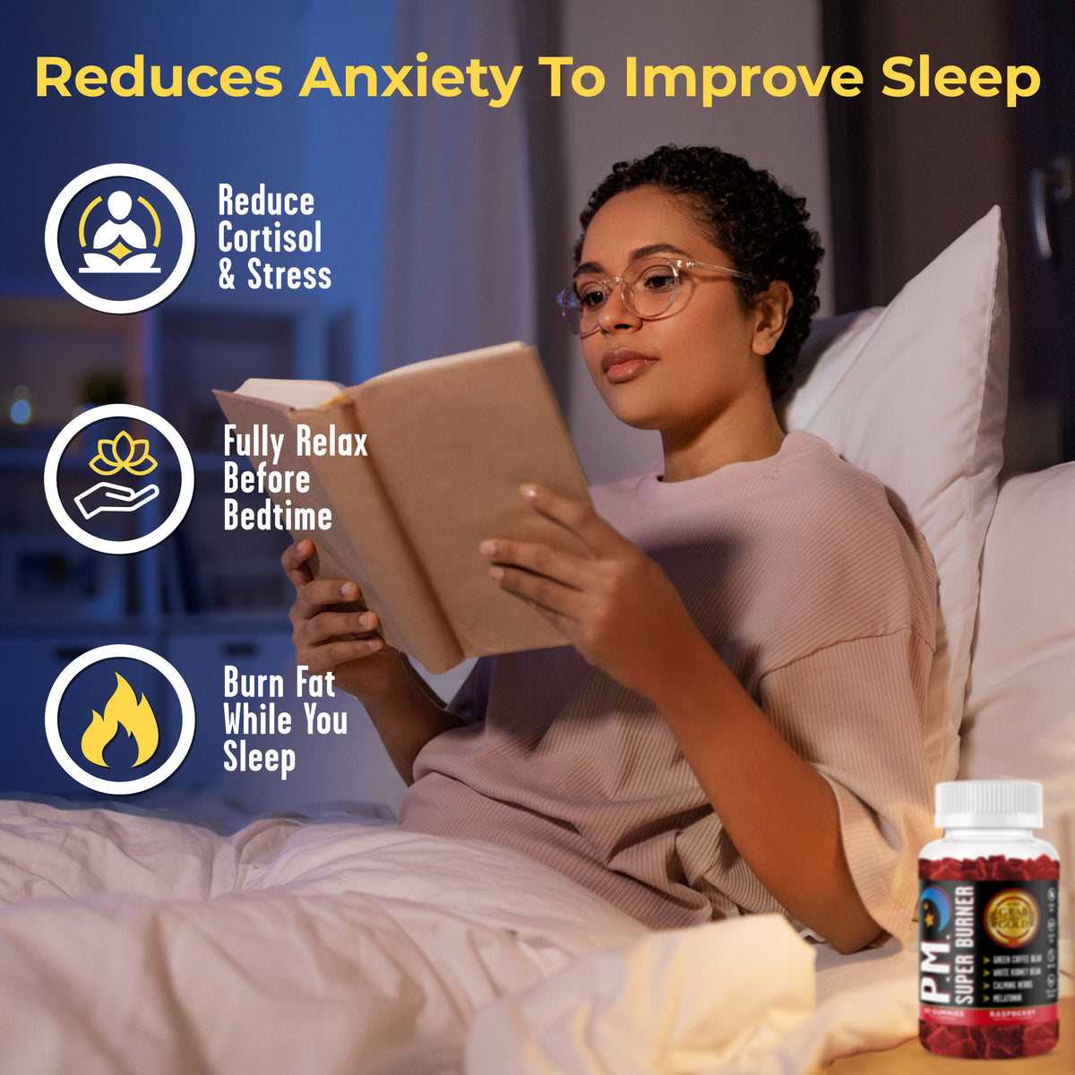 P.M. Super Burner Gummies with Melatonin