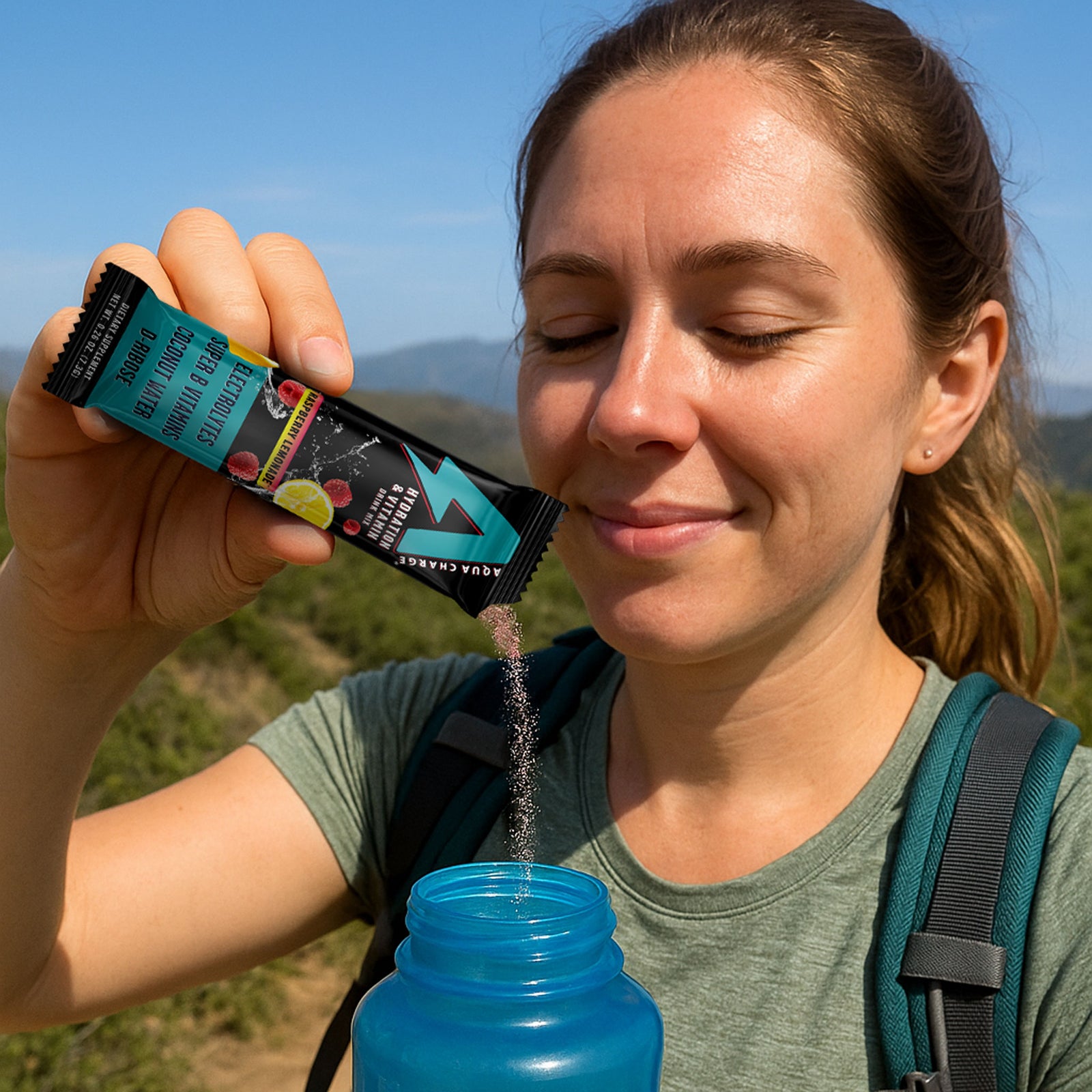 Aqua Charge - Hydration & Vitamin Drink Mix - 16 stick packs