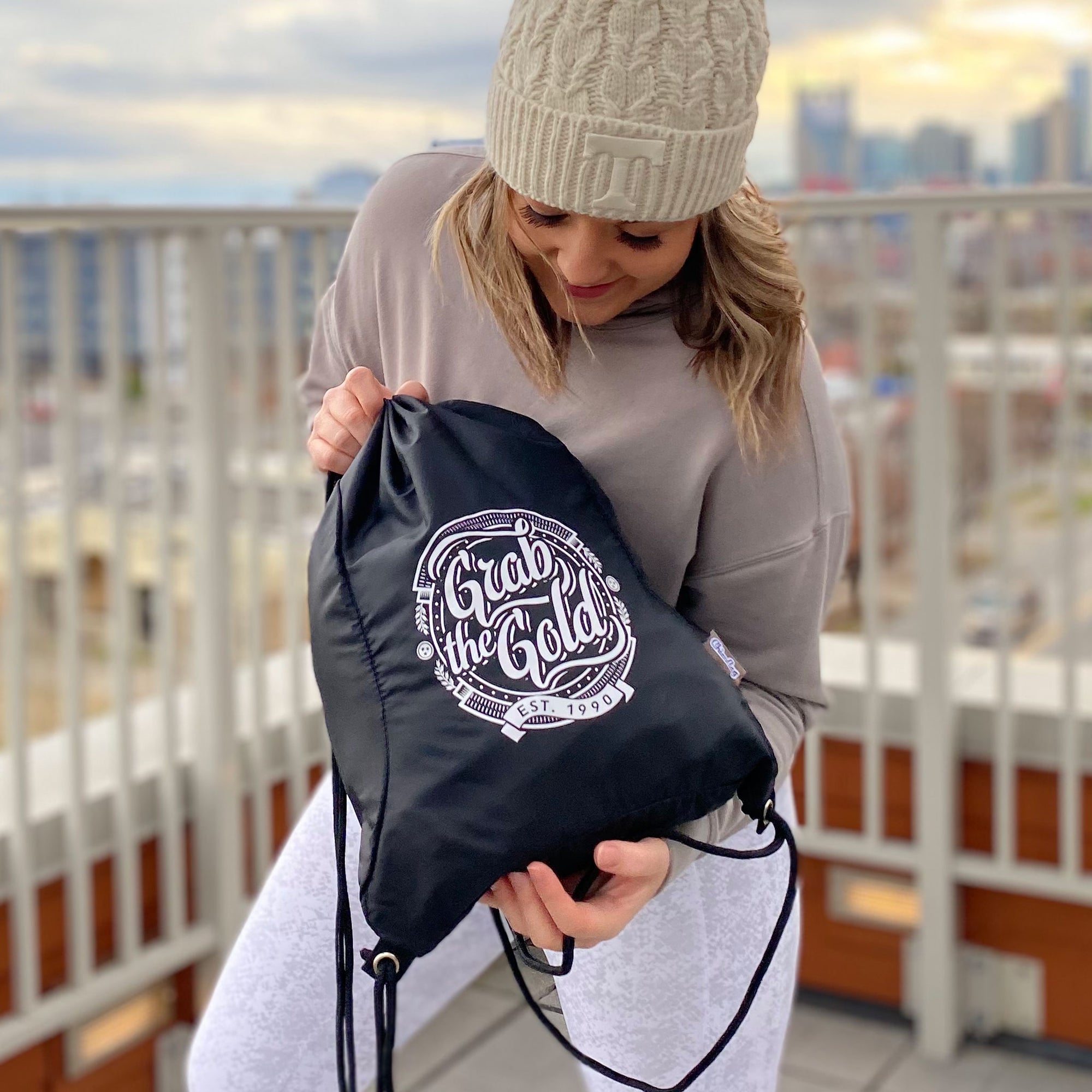 Drawstring Backpack - Cinch Sack - Gym Bag - Race Bag